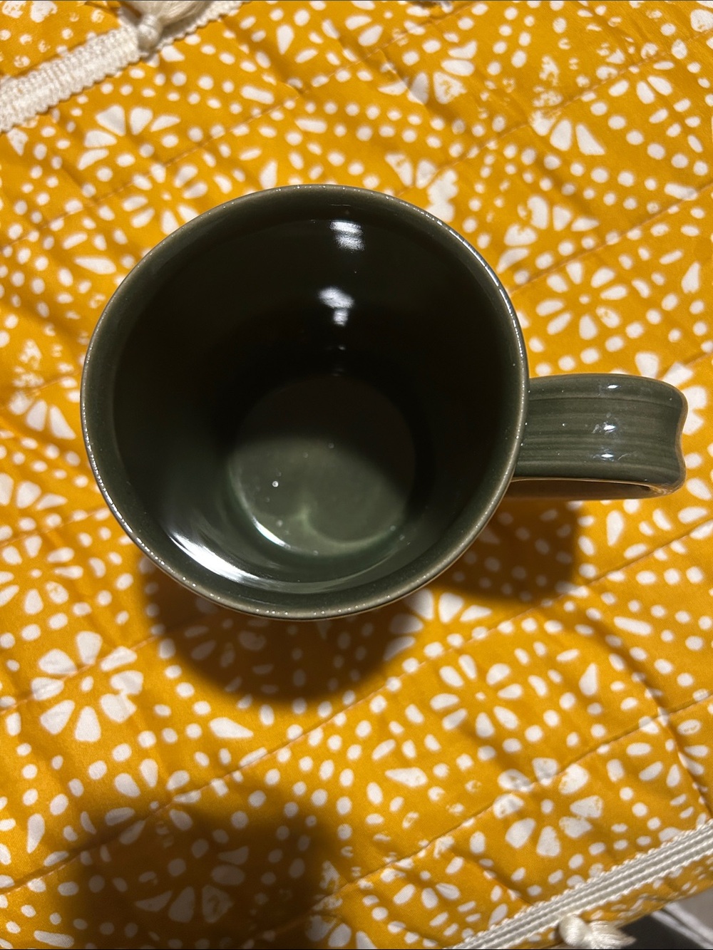 Montana West Two-Tone Brown and Green Ceramic Mug - Picture 2 of 4
